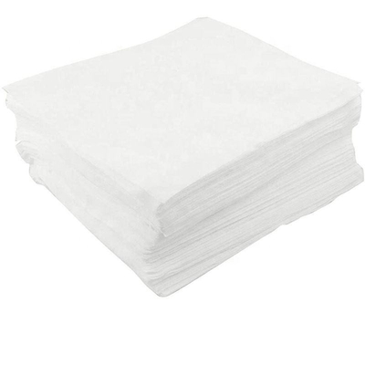 Papel descartável branco de sala limpa, limpador de papel não tecido 300 pcs/pacote 6*6 polegadas