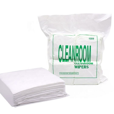 Papel descartável branco de sala limpa, limpador de papel não tecido 300 pcs/pacote 6*6 polegadas