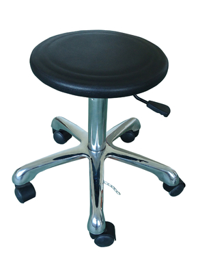 Cadeira de couro PU ajustável Cadeiras seguras ESD para escritório de sala limpa