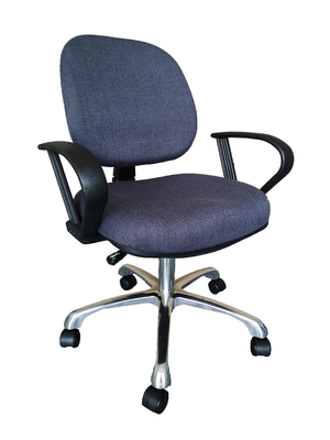 Cadeira de couro PU ajustável Cadeiras seguras ESD para escritório de sala limpa